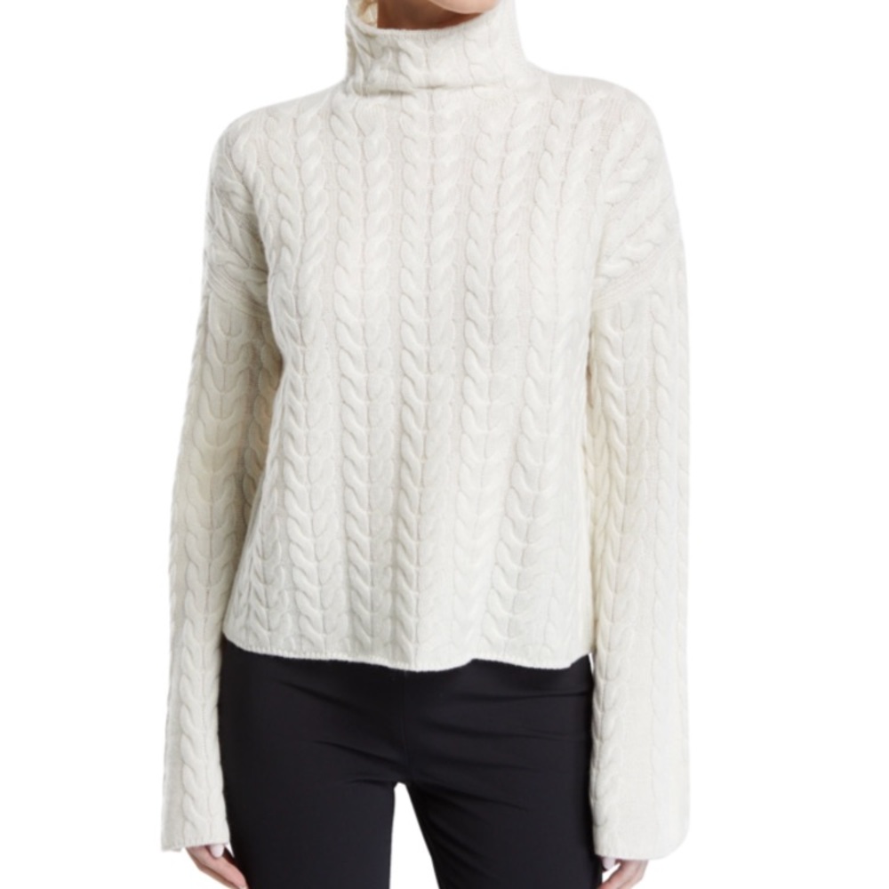 Brand New Theory Horseshoe Cashmere Turtleneck